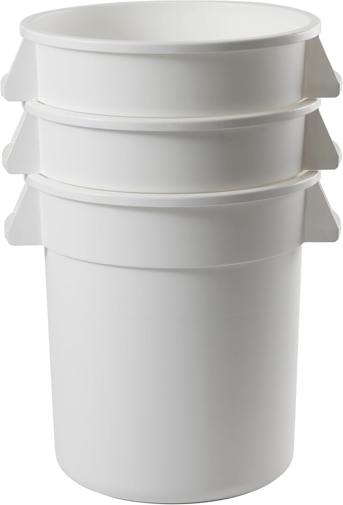 Winco Heavy-Duty Round Waste Container/Trash Can, 20 Gallon - Image 6