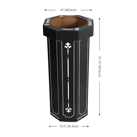 Eyely MPH1301A-SET2 Sal 25-Gallon Disposable Corrugated Cardboard Event Trash - Image 3