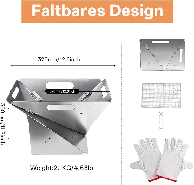 Foldable Portable Fire Pit - Image 4