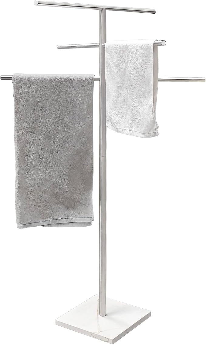 Marble Base Free Standing Hot Tub Towel Rack by EADOT