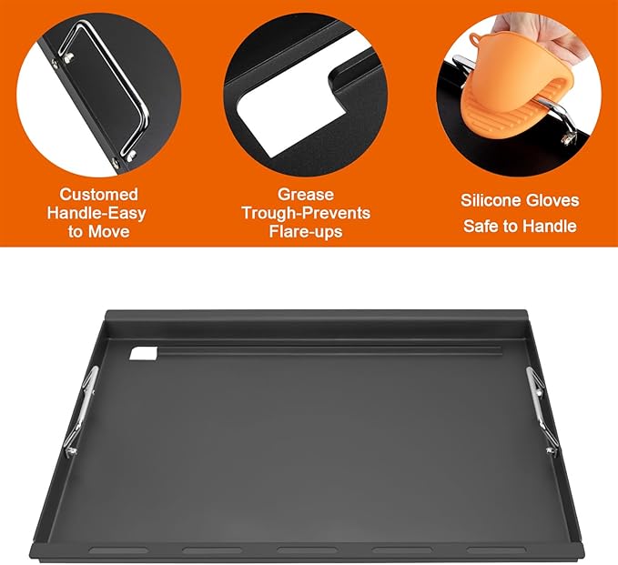 Full-Size Griddle Inserts for Weber Spirit 300 & Spirit II 300 Series Grills - Image 6
