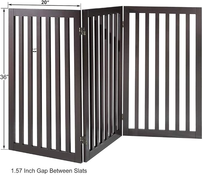 unipaws 36" H Free Standing Pet Gate - Image 4