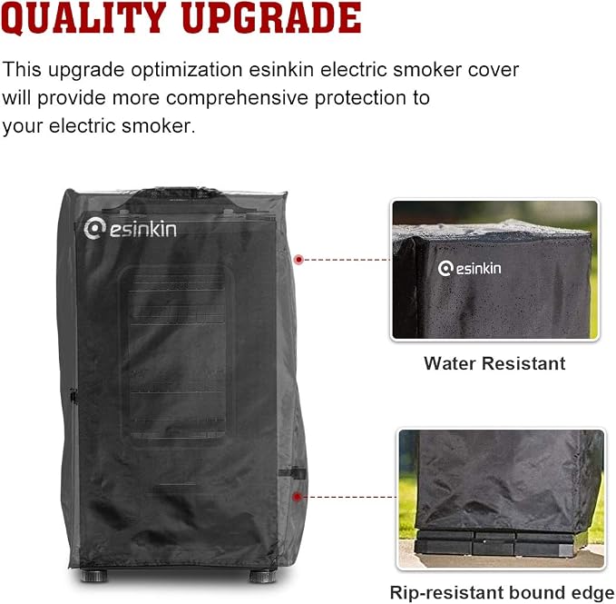 Esinkin 30-Inch Electric Smoker Cover - Image 3