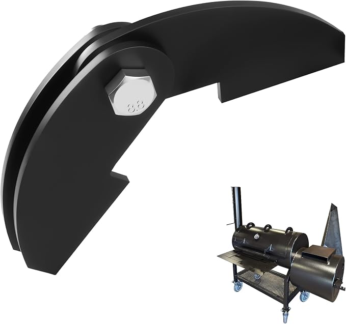 1 Pc 8 x 2 1/4" Large Heavy Duty BBQ Smoker Hinge, Compatible by WFCYX
