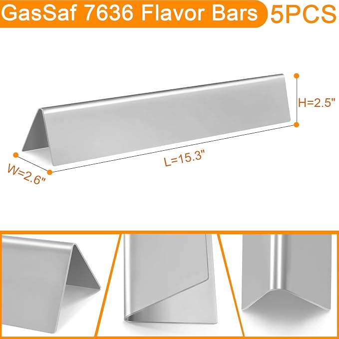 Gassaf 15.3inch Flavorizer bars and 18inch Burner Tube Set Replace - Image 3