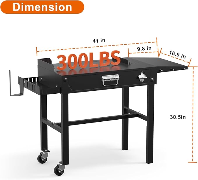 Portable Grill Table for Blackstone Griddle, Adjustable Table - Image 6