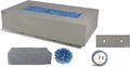 Elementi+ | Meteora Gas Fire Pit Cast Concrete 56" Rectangular Fire Table by AMSFireplaceInc