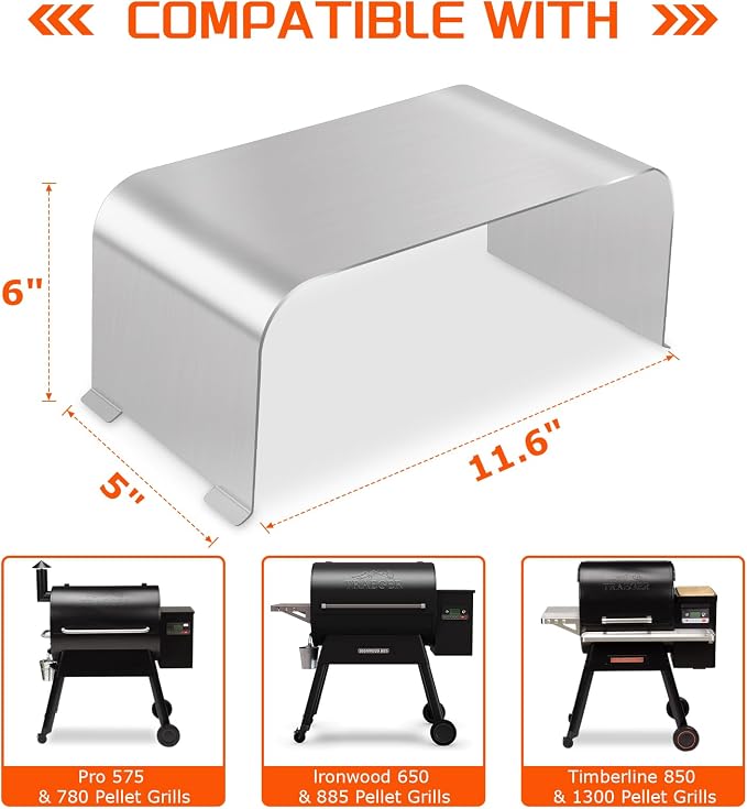 Stainless Steel Grill Heat Baffle Diffuser Replacement - Image 2
