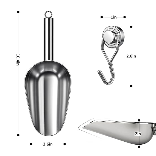 Juome 12oz Stainless Steel Ice Scoop - Image 2