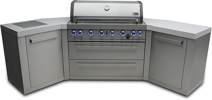 Mont Alpi MAi805-45 44-inch 6-Burner 115000 BTU 45 Degree Stainless Steel Gas by MontAlpi