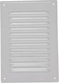 Square Ventilation Grille / 5" x 7" Inch Inside Measurement/White Metal Air by Unknown