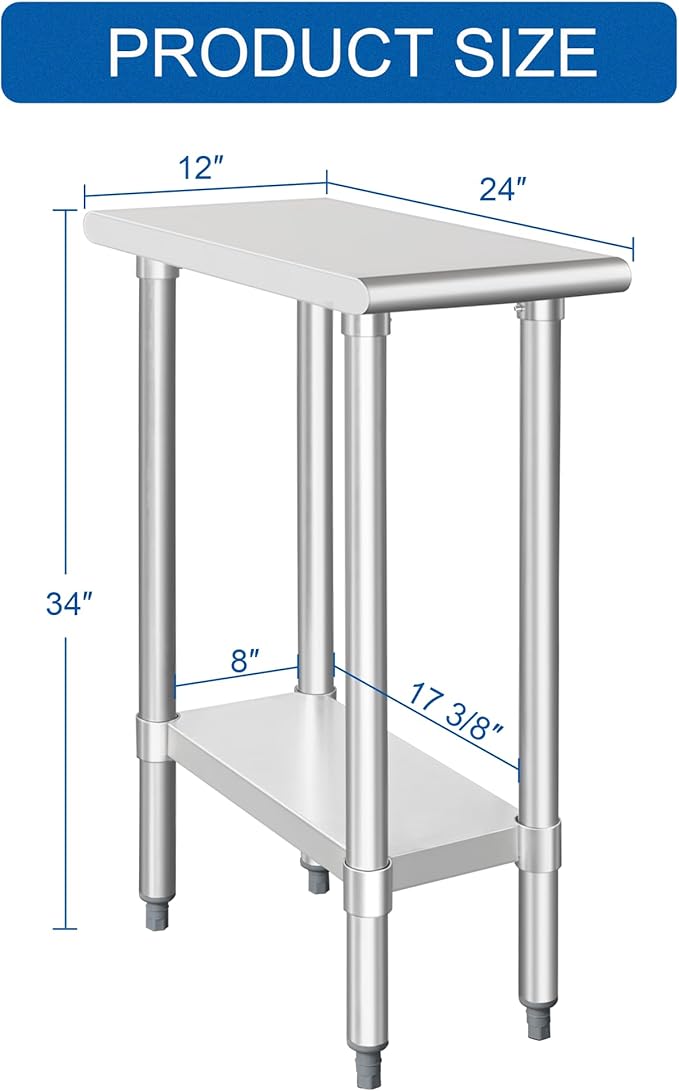 HARDURA Stainless Steel Table 24X12 Inches - Image 2