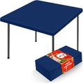 Spandex Square Table Cloth 6 Pack, Elastic Fitted Tablecloths by Moosfor