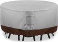 Round Patio Furniture Covers, 600D Heavy-duty UV-Resistant Fade-Proof Protection by Unknown