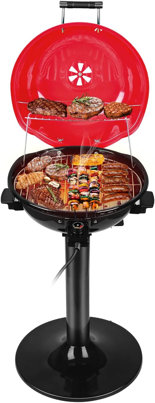 Electric BBQ Grill Techwood 15-Serving Indoor/Outdoor Electric Grill by Techwood