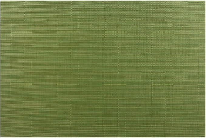 Gugrida Placemats Set of 6 Plaid Checkered Green PVC Placemat - Image 7