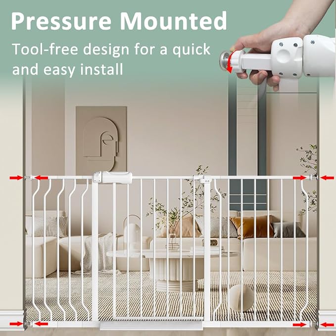 TSAYAWA Narrow Baby gate Baby Safety Gate 24.02-29Inch Auto Close Child Gates - Image 3
