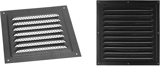 2pcs Attic Vent Soffit Vent Aluminum Wall Vent Metal Shed Vent Square Vent - Image 5