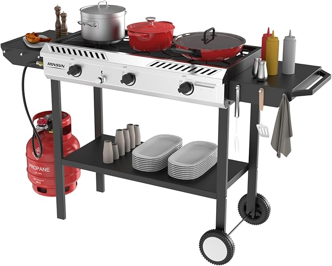 ROVSUN 3 Burner Propane Stove by ROVSUN