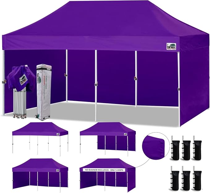 Eurmax USA 10'x20' Pop-up Canopy Tent Commercial Instant Canopies by Eurmax