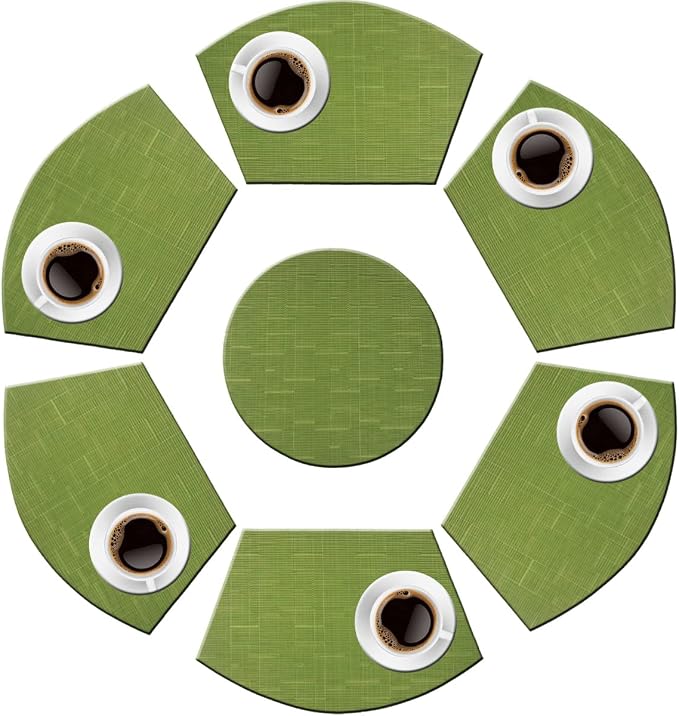 PIGCHCY Wedge Shaped Placemats Set of 6 - Image 4