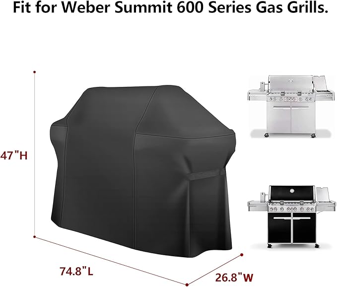 75 Inch Grill Cover, Heavy Duty Waterproof - Image 2