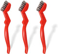 GOLDEN SMILE 3-Pack 7" Stainless Steel Wire Brushes by GOLDENSMILE