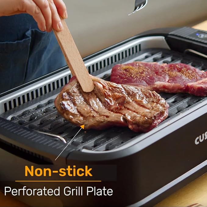 Smokeless Grill Indoor, CUSIMAX Electric Grill, 1500W Portable Korean BBQ Grill - Image 4