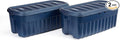 Rubbermaid Roughneck Tote 50 Gal, 2 Pack, Made in USA, Dark Indigo Metallic by Rubbermaid