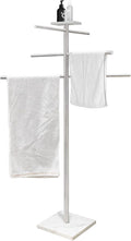 Marble Base Hot Tub Towel Rack for Spa, 304 Stainless Steel 6 Arms Standing by EADOT