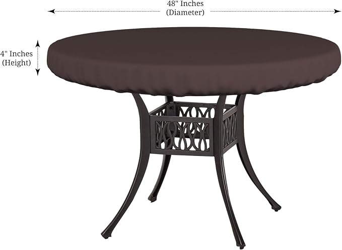 Covers & All Round Table Top Cover, 18 Oz Heavy Duty Waterproof UV & Weather - Image 2
