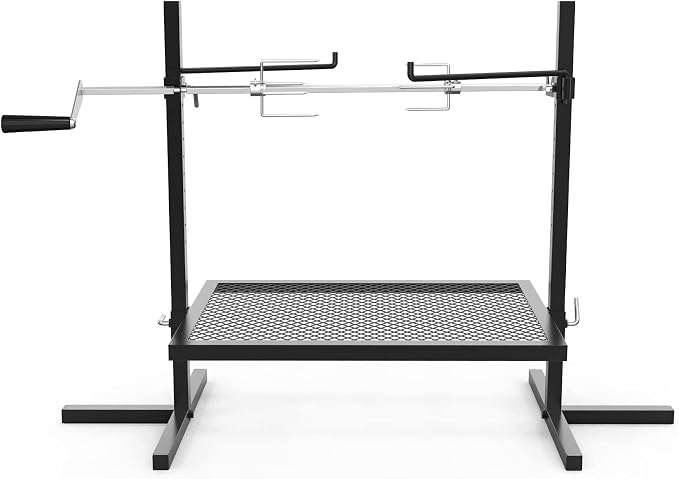 only fire Adjustable Grill Rotisserie System and Spit, Over Fire Camp Grill by onlyfire