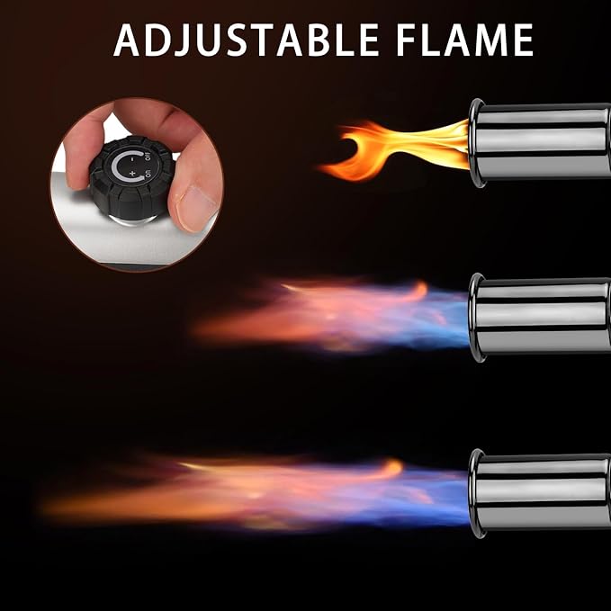 Powerful Propane Torch with One-Touch Max Fire, Kitchen Cooking Torch with - Image 5