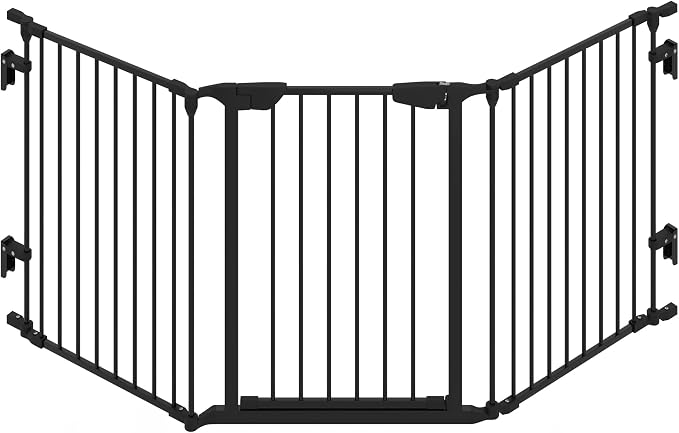AUXSOUL 74" Wide Baby Gate Metal Safety Playpen - Image 7