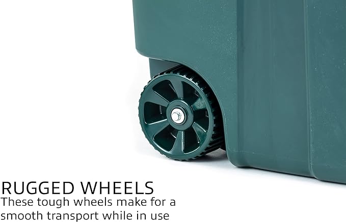 ECOSolution 32 Gallon Wheeled Outdoor Garbage Can - Image 3