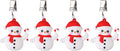 TwoFish Home Set of 4 Snowman Tablecloth Weights Clips Handicraft Snowman by TwoFishHomeFashionLLC