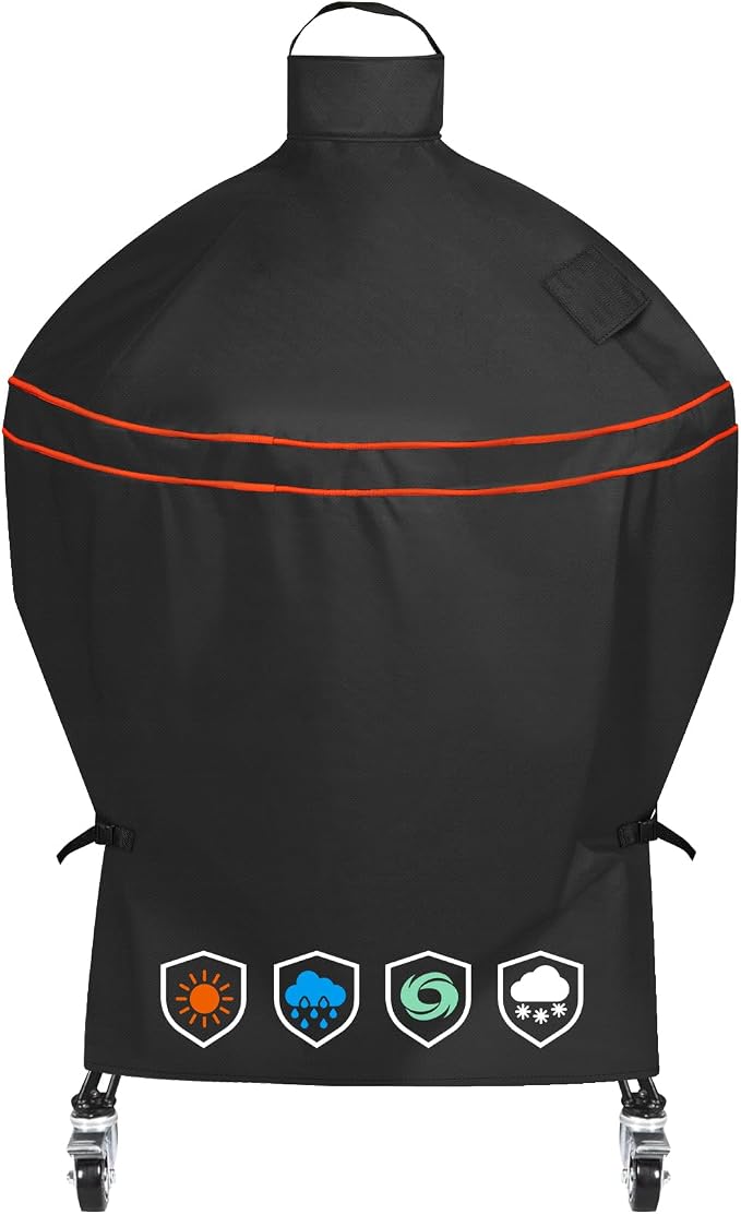 Heavy-Duty 600D Grill Cover fit by EZ-DONGTENG