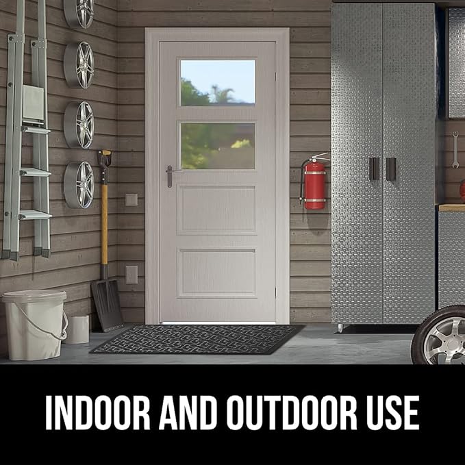 GORILLA GRIP 100% Waterproof All-Season WeatherMax Doormat, US Designed Natural - Image 10