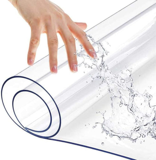 13x16 Inch Crystal Plastic Tablecloth Clear PVC Table Protector Transparent by Unknown