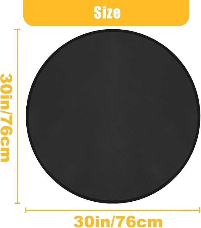 30" Round Grill Mat, Fire Pit Mat Fireproof Under Grill Oil-Proof Waterproof - Image 7