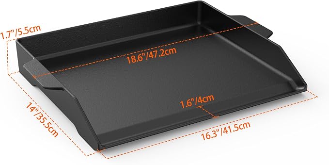 Onlyfire Universal Cast Iron Griddle - Image 2