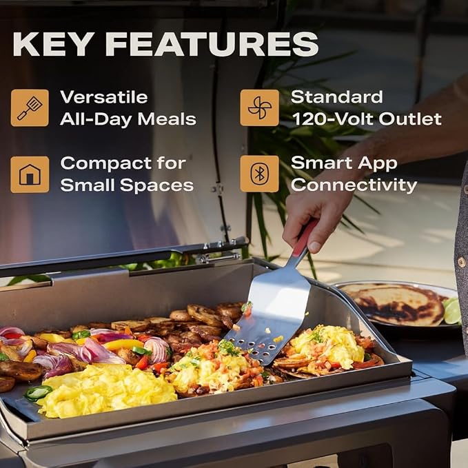 Current Model G Griddle, Smart Electric Outdoor Flat Top BBQ Grill - Image 5