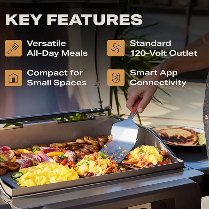 Current Model G Griddle, Smart Electric Outdoor Flat Top BBQ Grill - Image 5