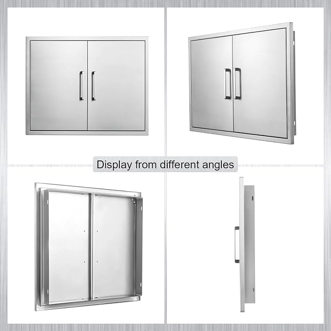Outdoor Kitchen Door, Stainless Steel BBQ Double Door, Available - Image 7