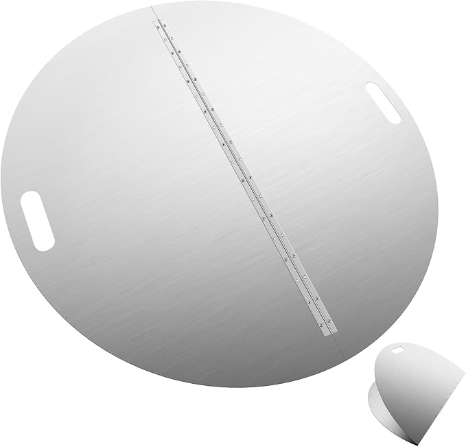 RYFT Fire Pit Lid Round, 40 Inch, 304 Stainless Steel Foldable Cover by RYFT