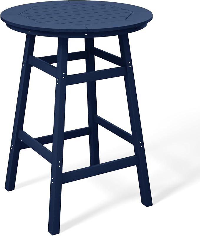 Costaelm Patio Bistro Table, Outdoor Bistro Dining Pub Table by Costaelm