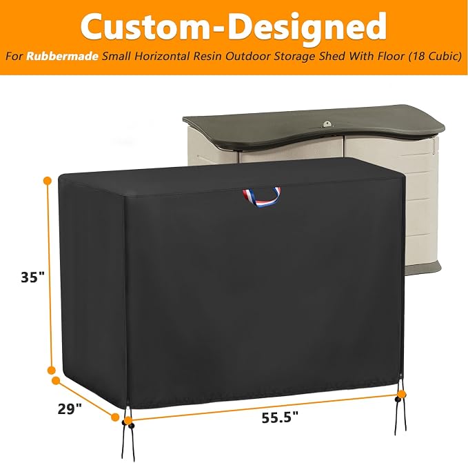 Outdoor Storage Shed Cover for RubberMaid, Waterproof Rubber Made Outdoor - Image 2