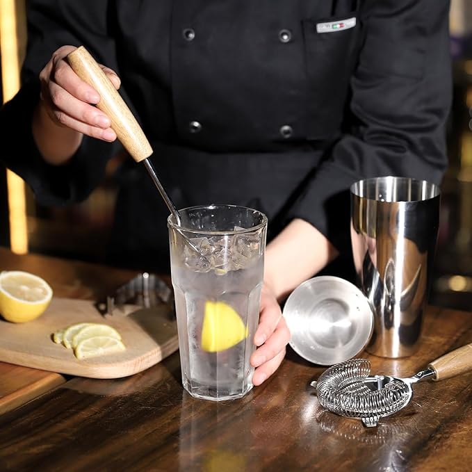Cocktail Shaker Set with Stand, Mixology Bartender Kit - Image 6