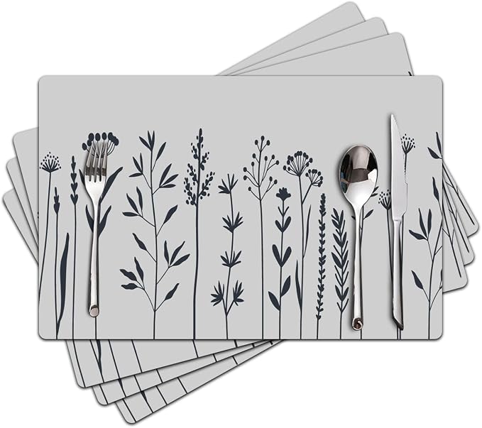 Flower Placemats Set of 4 by Unknown