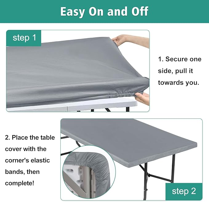 LUSHVIDA 6 Packs Vinyl Tablecloths - Image 5